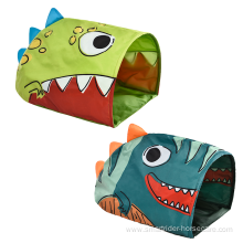 Kitty Tube Soft Foldable Pet Toy Dinosaur Tunnel